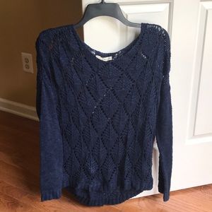 Navy Argyle Sweater